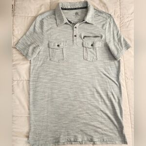 Rock & Republic Grey Polo Shirt Men's Large